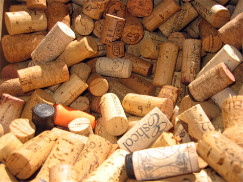 wine corks = procrastination